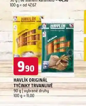 Terno Havlík tyčinky nabídka