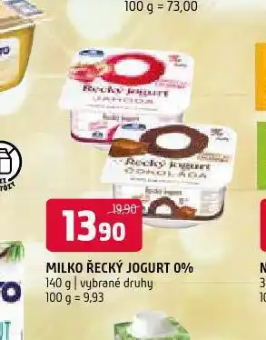 Terno Milko řecký jogurt nabídka