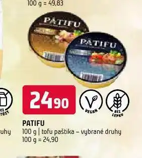 Terno Patifu tofu paštika nabídka