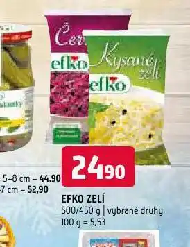 Terno Efko zelí nabídka