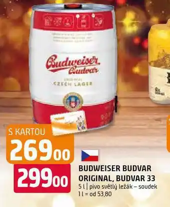 Terno Pivo budweiser budvar nabídka
