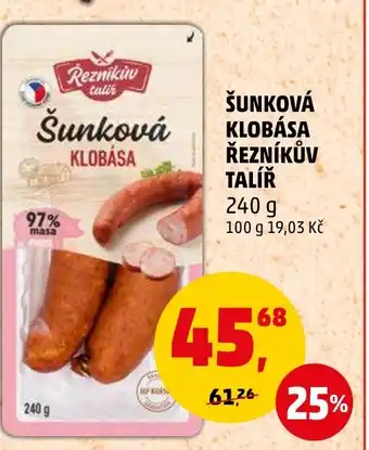 Penny Market ŠUNKOVÁ KLOBÁSA ŘEZNÍKŮV TALÍŘ nabídka