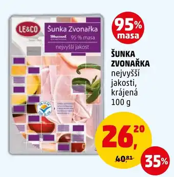 Penny Market ŠUNKA ZVONAŘKA nabídka