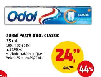 Penny Market ZUBNÍ PASTA ODOL CLASSIC nabídka