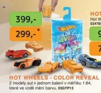 Dráčik HOT WHEELS - COLOR REVEAL nabídka