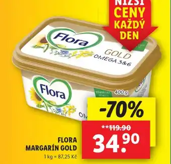 Lidl FLORA MARGARÍN GOLD nabídka