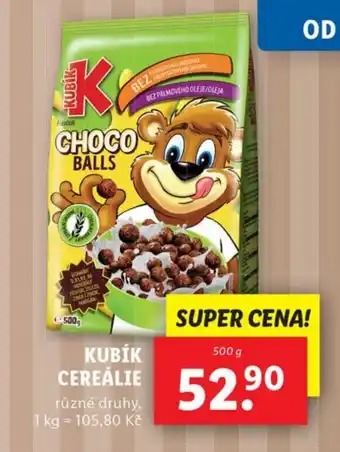 Lidl KUBÍK CEREÁLIE nabídka