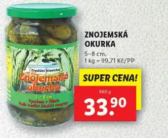 Lidl ZNOJEMSKÁ OKURKA nabídka