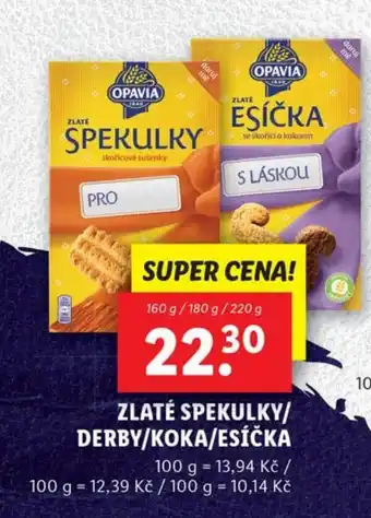 Lidl ZLATÉ SPEKULKY/ DERBY/KOKA/ESÍČKA nabídka