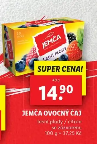 Lidl JEMČA OVOCNÝ ČAJ nabídka