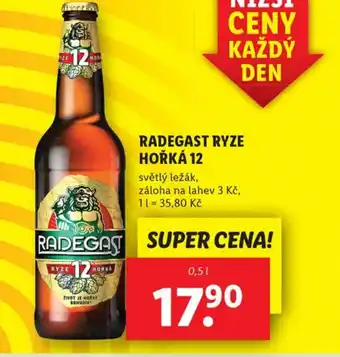 Lidl RADEGAST RYZE HOŘKÁ 12 nabídka