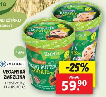 Lidl VEGANSKÁ ZMRZLINA nabídka
