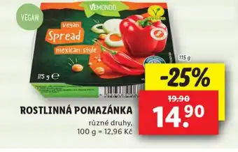 Lidl ROSTLINNÁ POMAZÁNKA nabídka