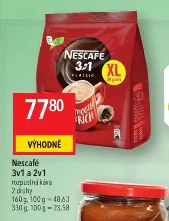 Globus Nescafé 3v1 a 2v1 nabídka