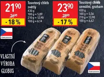 Globus Toustový chléb nabídka