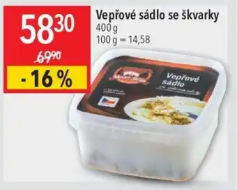 Globus Vepřové sádlo se škvarky nabídka