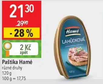 Globus Paštika Hamé nabídka