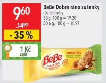 Globus BeBe Dobré ráno sušenky nabídka