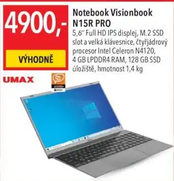 Globus Notebook Visionbook N15R PRO nabídka