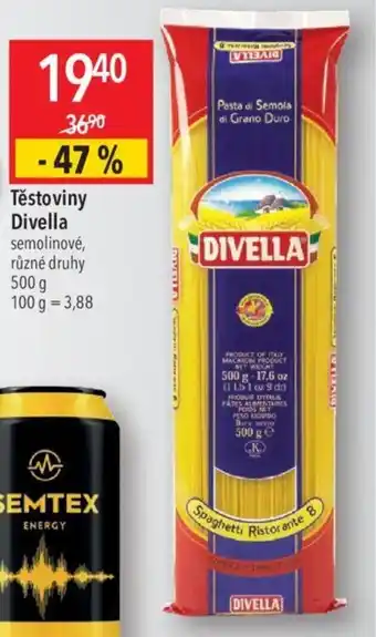 Globus Těstoviny Divella nabídka