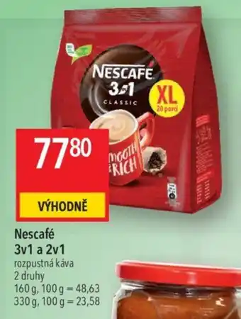 Globus Nescafé 3v1 a 2v1 nabídka