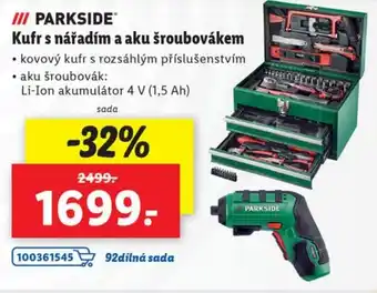 Lidl Kufr s nářadím a aku šroubovákem nabídka