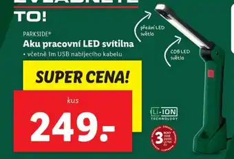 Lidl Aku pracovní LED svítilna nabídka