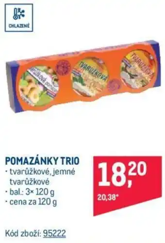 Makro POMAZÁNKY TRIO nabídka