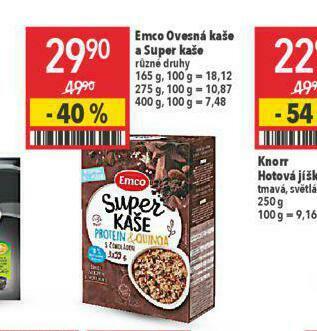 Globus Emco ovesná kaše nabídka