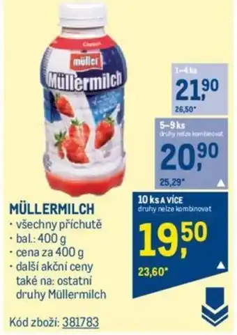 Makro MÜLLERMILCH nabídka