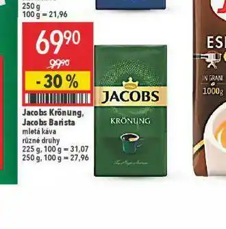 Globus Káva jacobs krönung mletá káva nabídka