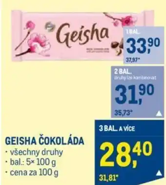 Makro GEISHA ČOKOLÁDA nabídka