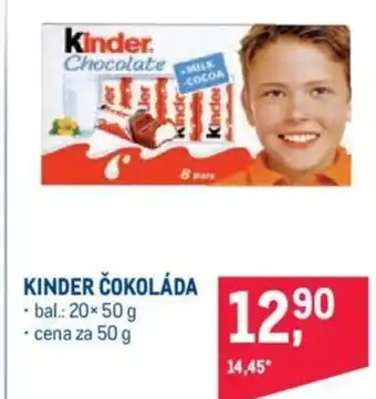 Makro KINDER ČOKOLÁDA nabídka