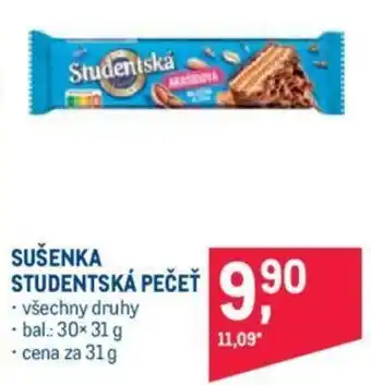 Makro SUŠENKA STUDENTSKÁ PEČEŤ nabídka