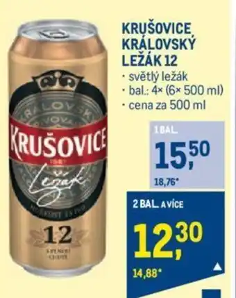 Makro KRUŠOVICE KRÁLOVSKÝ LEŽÁK 12 nabídka