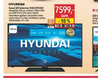Globus Smart led televiz0or hyundai 108 cm nabídka