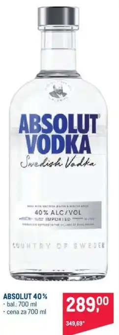 Makro ABSOLUT 40% nabídka