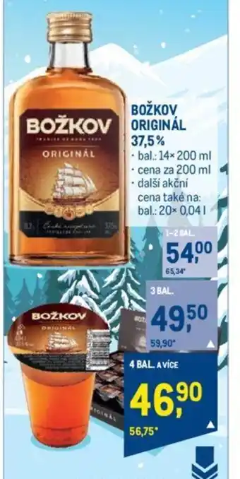 Makro BOŽKOV ORIGINÁL 37.5% nabídka
