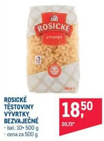 Makro ROSICKÉ TĚSTOVINY VÝVRTKY BEZVAJEČNÉ nabídka