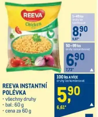 Makro REEVA INSTANTNÍ POLÉVKA nabídka