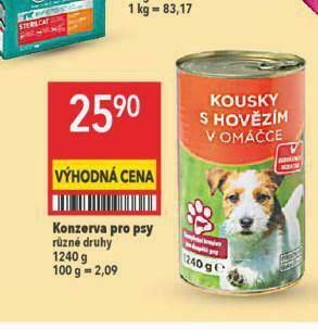 Globus Konzerva pro psy nabídka