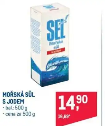 Makro MOŘSKÁ SŮL S JODEM nabídka