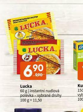 Terno Lucka instantní nudlová polévka nabídka