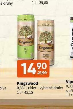 Terno Kingswood cider nabídka