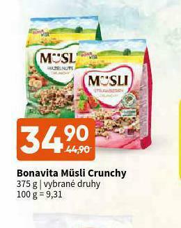 Terno Bonavita müsli crunchy nabídka