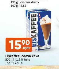 Terno Eiskaffee ledová káva nabídka