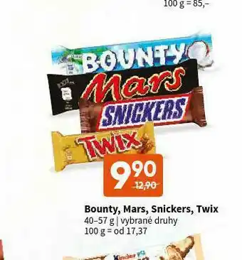 Terno Tyčinky mars, bounty, twix, snickers nabídka