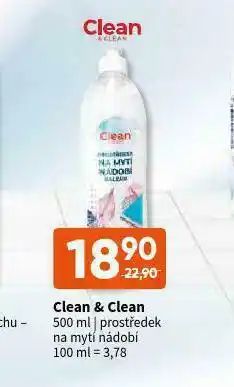 Terno Clean &amp; clean prostředek na mytí nádobí nabídka