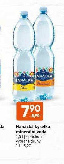 Terno Hanácká kyselka s příchutí nabídka