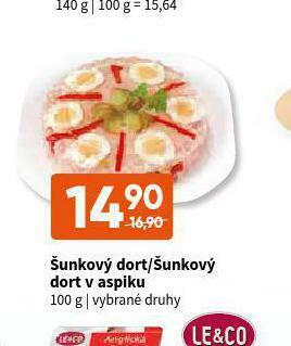 Terno Šunkový dort nabídka